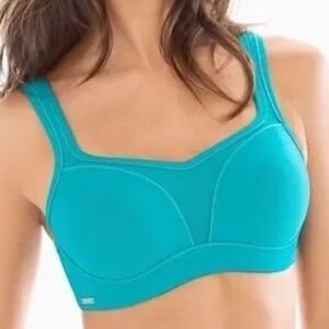 Chantelle High Impact Convertible Underwire Sports Bra - Blue Size 34DDD